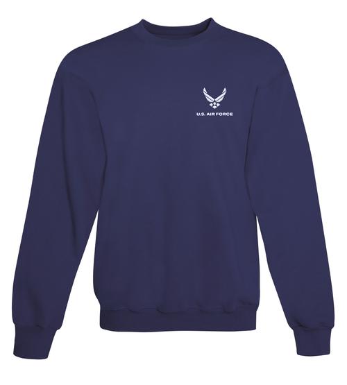 Air Force Logo 9oz Embroidered Sweatshirt - Teamlogo.com | Custom ...