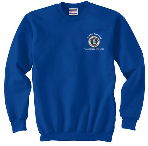 HF navy sweatshirt embroidered pattern to choose from