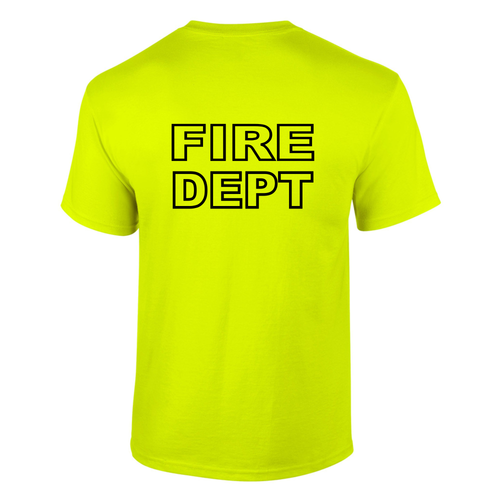 Custom Fire Department Flames T-Shirt 