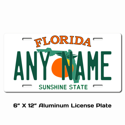 Personalized Florida 6 X 12 License Plate    