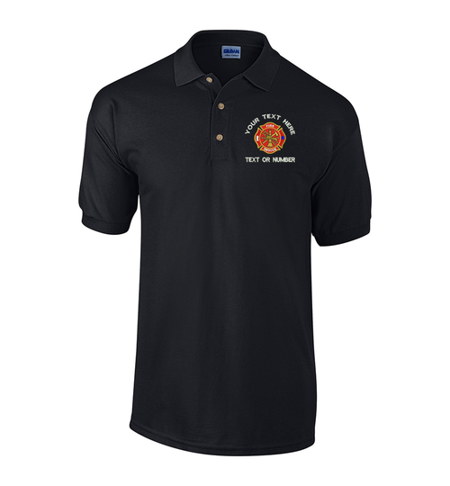 Firefighter Knit Shirt w/ Custom Embroidered Logo