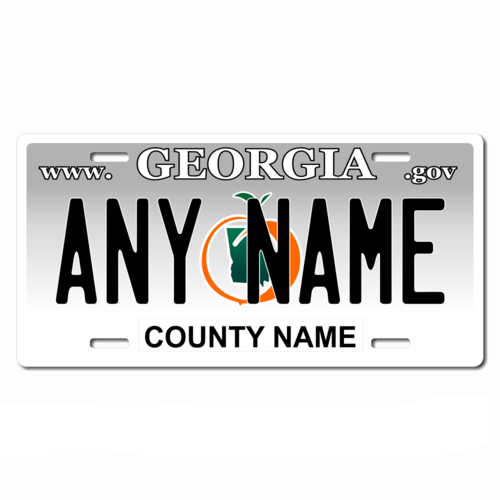 Personalized Georgia License Plate for Bicycles, Kid's Bikes, Carts, Cars or Trucks