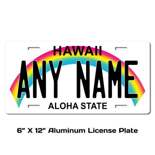 Personalized Hawaii 6 X 12 License Plate    