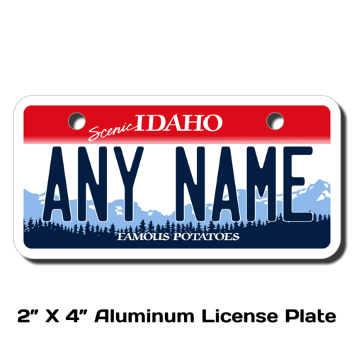 Personalized Idaho 2 X 4 License Plate 