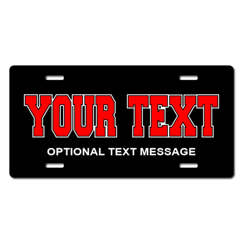 text or photo Personalized Custom License Plate Auto Car Full color logo