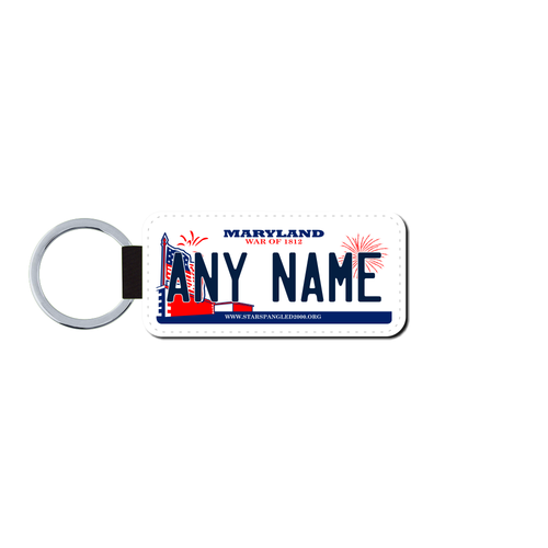 Personalized Maryland 1.5 X 3 Key Ring License Plate 