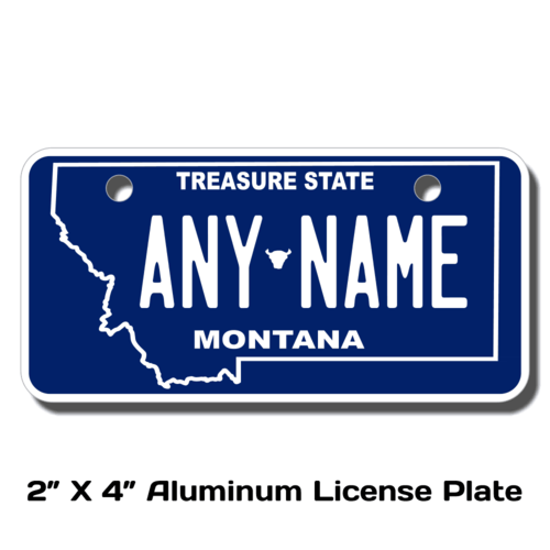 Personalized Montana 2 X 4 License Plate 