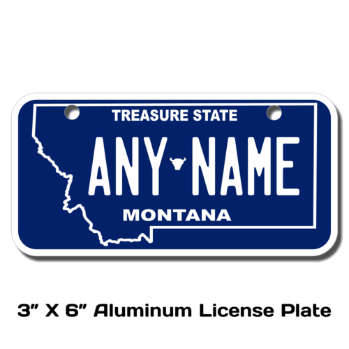 Personalized Montana 3 X 6 License Plate 