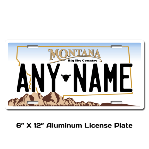 Personalized Montana 6 X 12 License Plate 