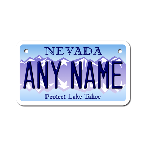 Personalized Nevada 4 X 7 License Plate