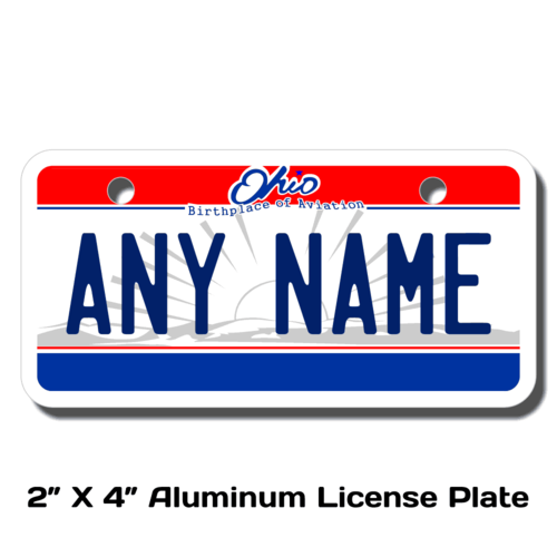 Personalized Ohio 2 X 4 License Plate