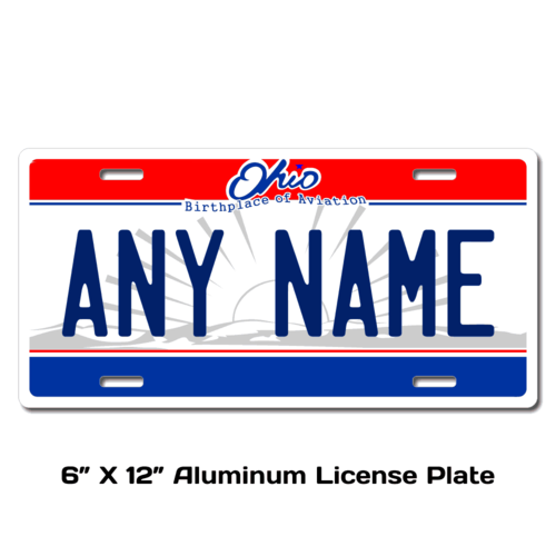 Personalized Ohio 6 X 12 License Plate    
