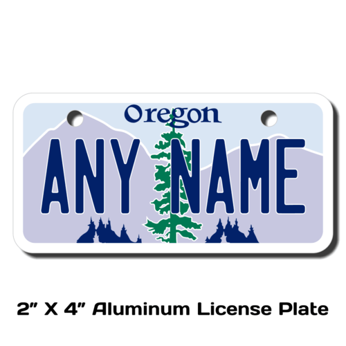 Personalized Oregon 2 X 4 License Plate 