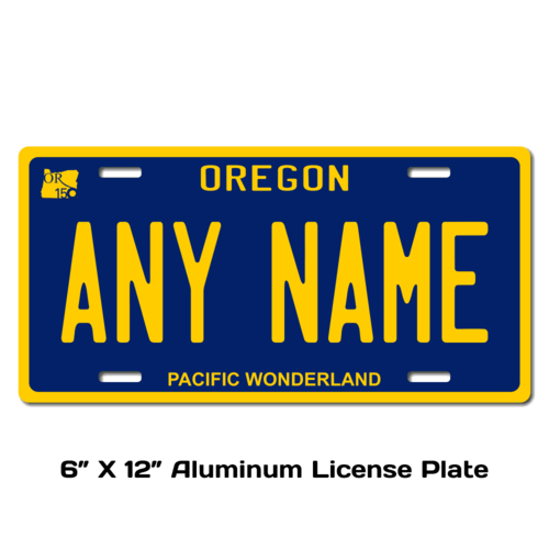 Personalized Oregon 6 X 12 License Plate  