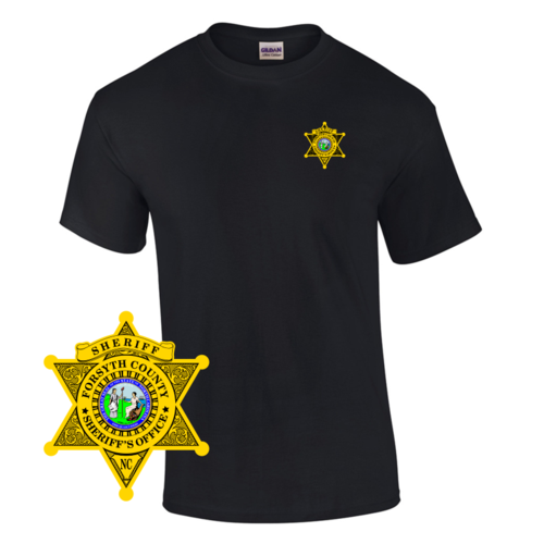 Law Enforcement Badge T-shirt Style Sheriff 1 Custom Imprinted T-shirt