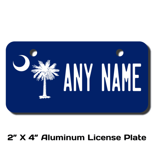 Personalized South Carolina 2 X 4 License Plate e 