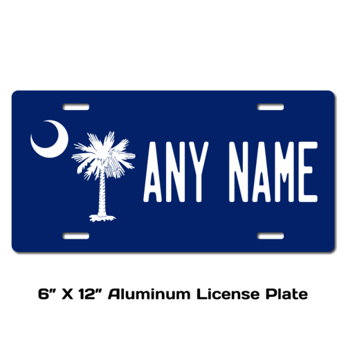 Personalized South Carolina 6 X 12 License Plate   