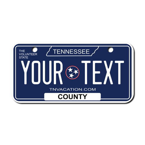 Personalized Tennessee 3 X 6 License Plate 
