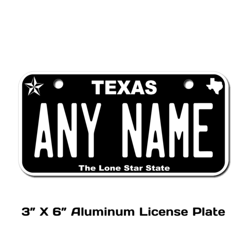 Customise your own plate Texas V3 US Metal License Plate 