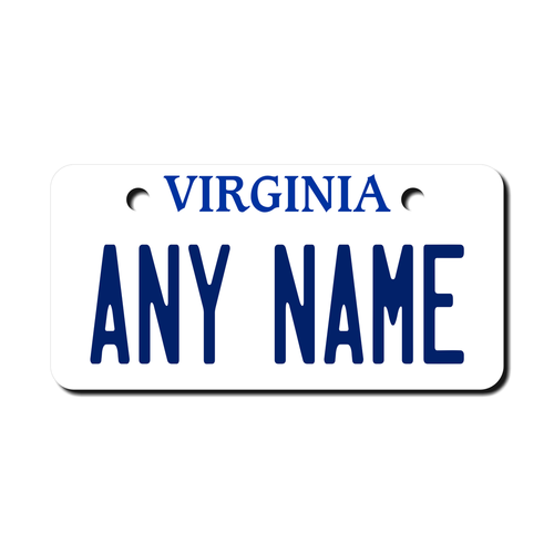 Personalized Virginia 2 X 4 License Plate