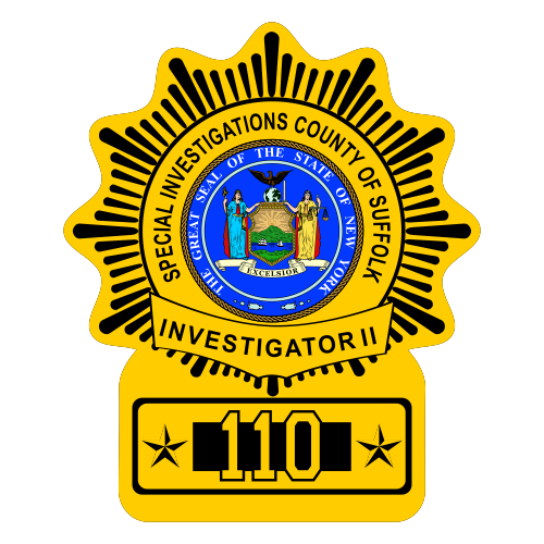 Custom Police Shield Badge Decal - New York Style