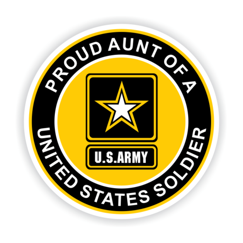 Proud Aunt of a United States Soldier Car Magnet