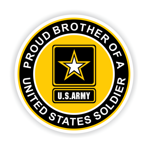 Proud Brother of a United States Soldier Car Magnet