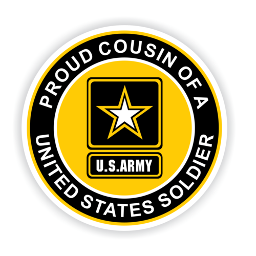 Proud Cousin of a United States Soldier Car Magnet
