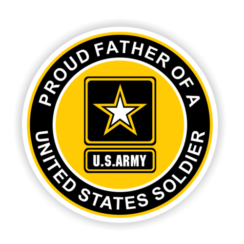 Proud Father of a United States Soldier Car Magnet