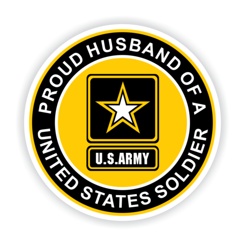 Proud Husband of a United States Soldier Car Magnet