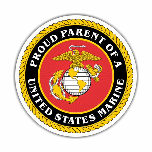 Proud Parent of a United States Marine Car / Vehicle Magnet - Free Shipping