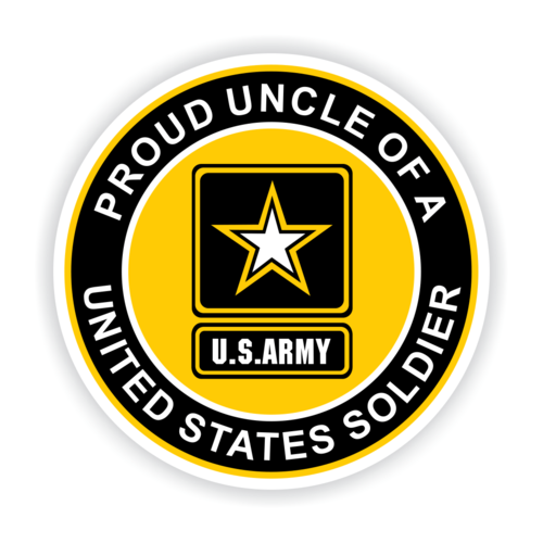 Proud Uncle of a United States Soldier Car Magnet