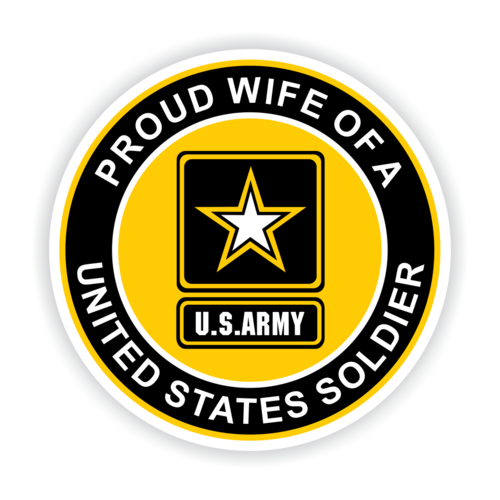 Proud Wife of a United States Soldier Car Magnet