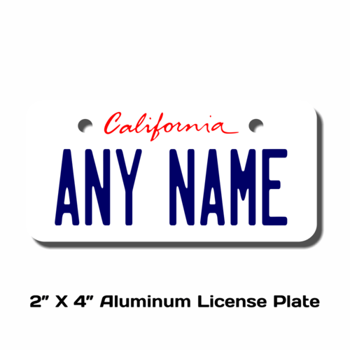 Personalized California License Plate - Size 2