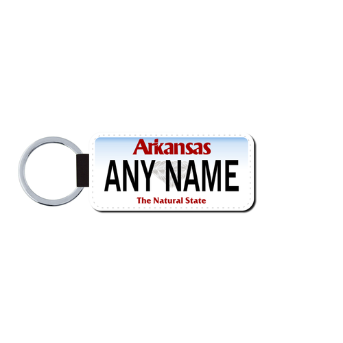 Personalized Arkansas 1.5 X 3 Key Ring License Plate 