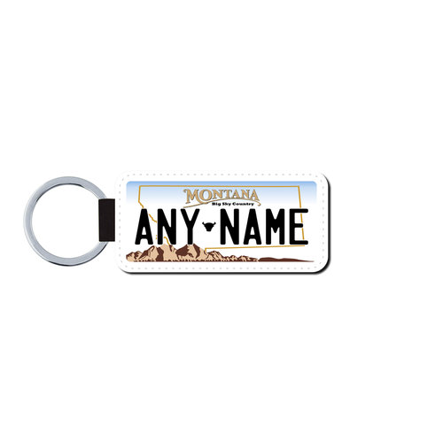Personalized Montana 1.5 X 3 Key Ring License Plate 