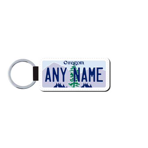 Personalized Oregon 1.5 X 3 Key Ring License Plate 
