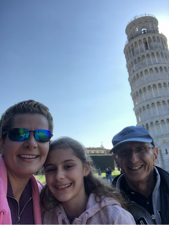 A Picture of Me, Brie, and My Dad in Pisa, Italy...