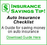 Auto Insurance Checklist - Insurance Savings Tip!