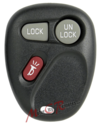 GM 3-Button Replacement Remote: FCC ID: KOBLEAR1XT
