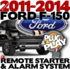 Ford F150 Pickup Plug  Play Remote Starter Alarm