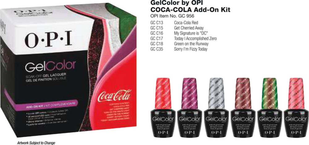 Opi Gel Color Add On Kit Coca Cola