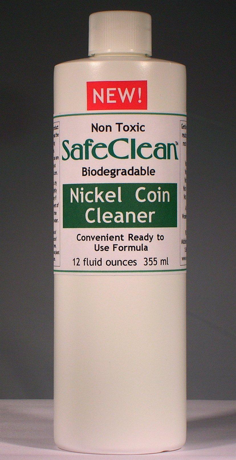 WONDER OIL PRODUCTS, INC. - SafeClean Coin Cleaner for Nickel Coins 12 fl.  oz.
