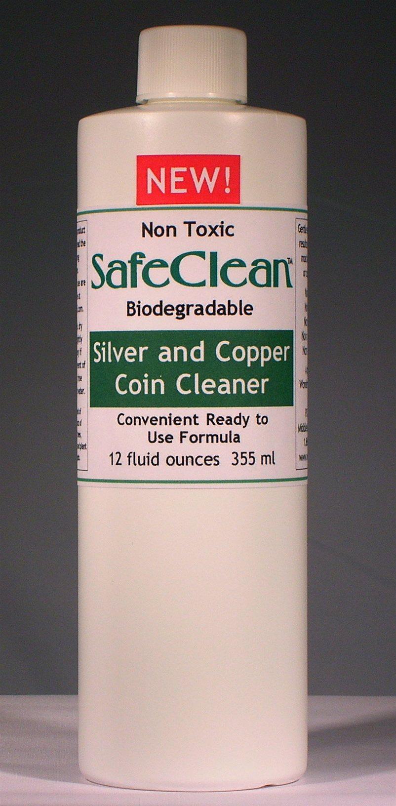 SafeClean Coin Cleaner for Silver and Copper Coins 12 fl. oz.