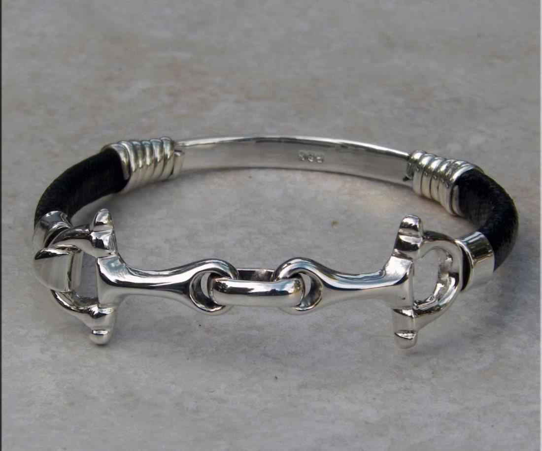 Horsebit Snaffle Chunky Sterling Silver Riding Bit Bracelet for Women | The  Mexican Collection