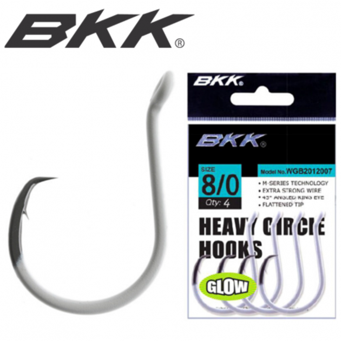BKK Heavy Circle Hooks Glow