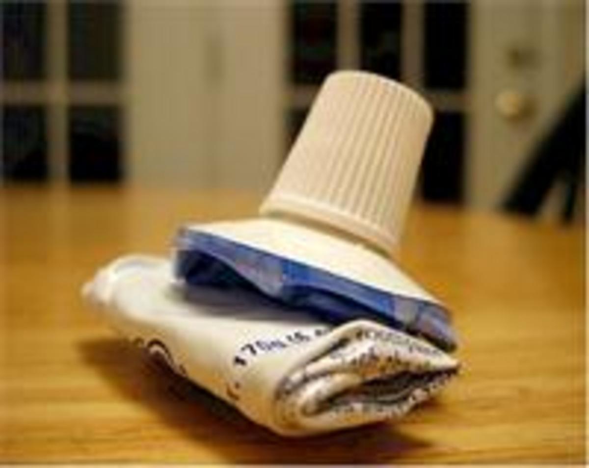 A Well Used Tube Of Toothpaste