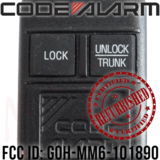REFURBISHED Code Alarm CRCX3 Remote FCC ID GOH-MM6-101890