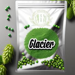 Glacier hops: showcasing their characteristic of this dual-purpose hop variety, known for its mild a
