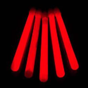 slim red glow sticks